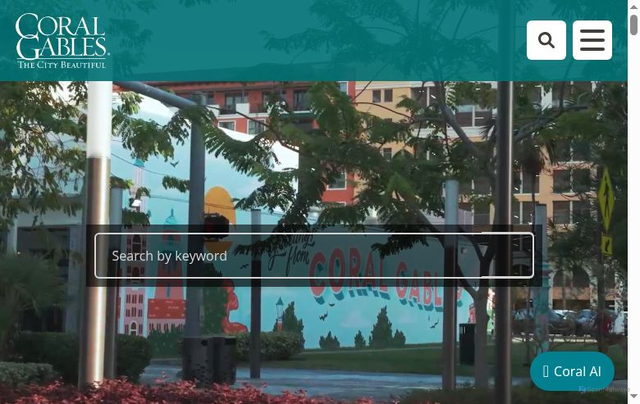 Security scan screenshot of https://www.coralgables.com/