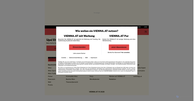 Security scan screenshot of https://www.vienna.at/sie-sind-miss-und-mister-austria-2024/8935063