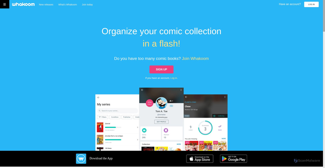 Security scan screenshot of https://whakoom.com