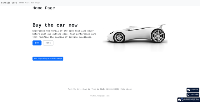 Security scan screenshot of https://strolid-chat.strolidcxm.com