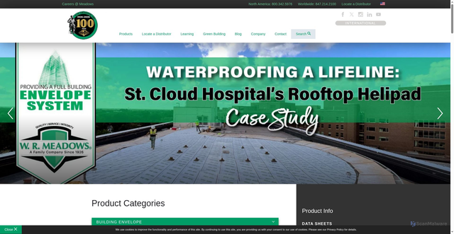Security scan screenshot of https://www.wrmeadows.com/