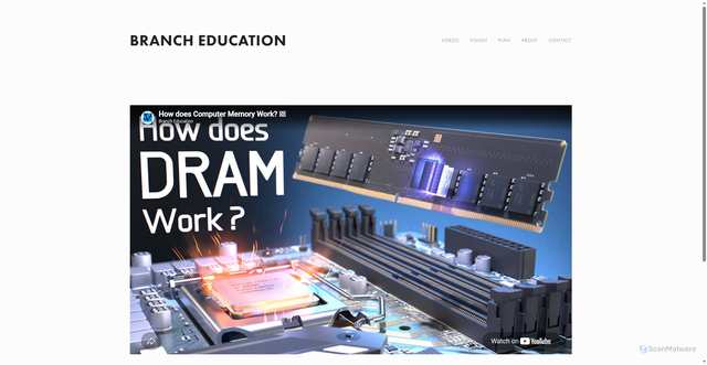 Security scan screenshot of https://branch.education/how-does-dram-work