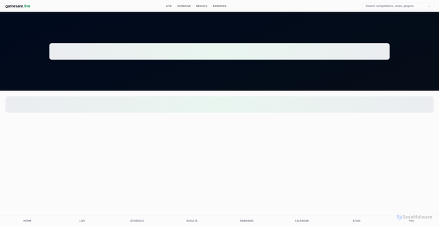 Security scan screenshot of https://gamesare.live/match/1607560?comp=uel2026