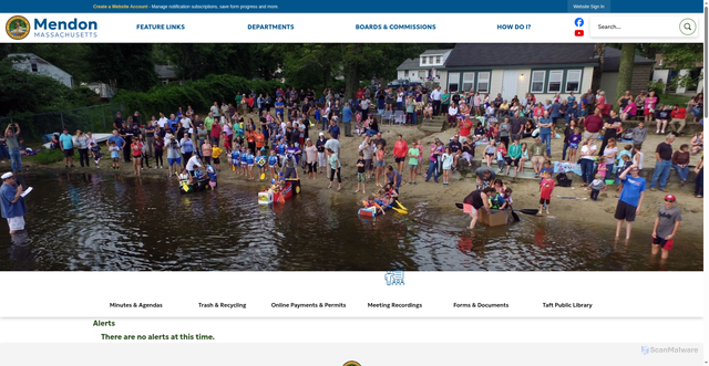 Security scan screenshot of https://mendonma.gov/