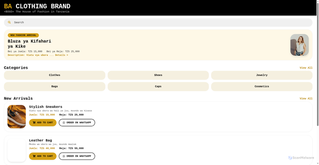 Security scan screenshot of https://fashionba-0bi6x44k6a.edgeone.app/
