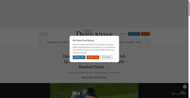 Security scan screenshot of https://www.dnews.com/sports/how-cal-raleighs-presence-will-be-felt-by-the-mariners-even-while-at-world-baseball-classic-c2626e62