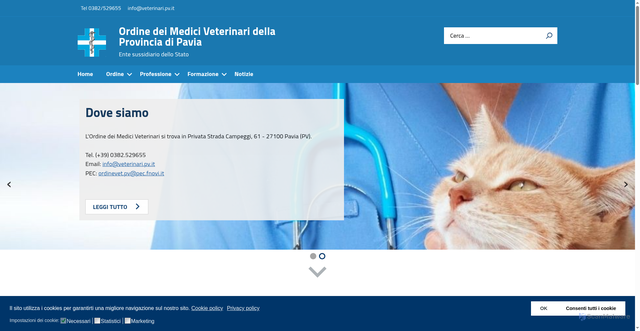 Security scan screenshot of https://veterinari.pv.it/