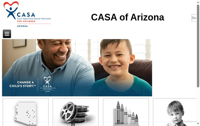Security scan screenshot of https://casa.azcourts.gov/