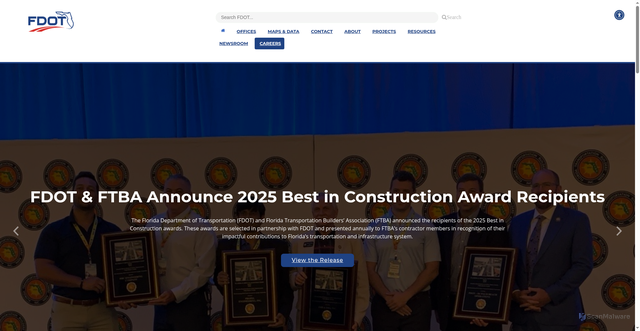 Security scan screenshot of https://www.fdot.gov/