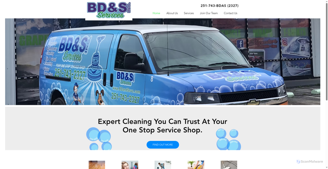 Security scan screenshot of https://www.buffdustshine.com/