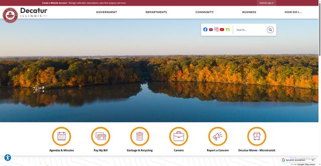 Security scan screenshot of https://decaturil.gov/
