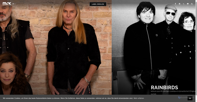 Security scan screenshot of https://msk-live.de