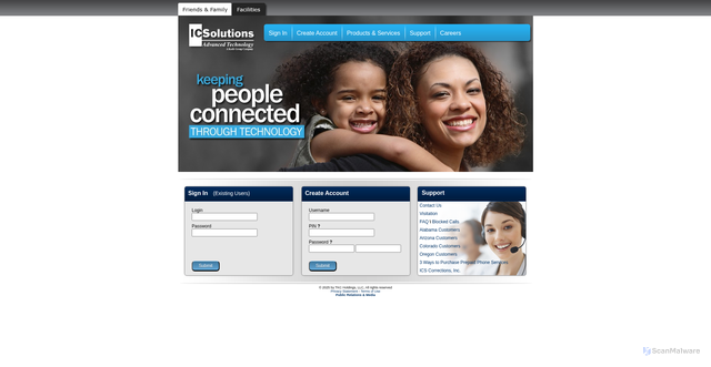 Security scan screenshot of https://icsolutions.com