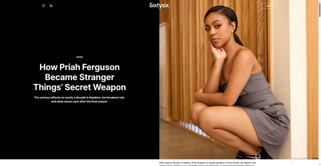 Security scan screenshot of https://sixtysixmag.com/priah-ferguson/