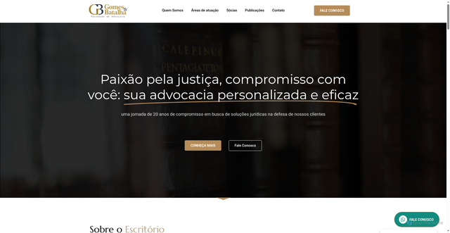 Security scan screenshot of http://gomesbatalha.adv.br/