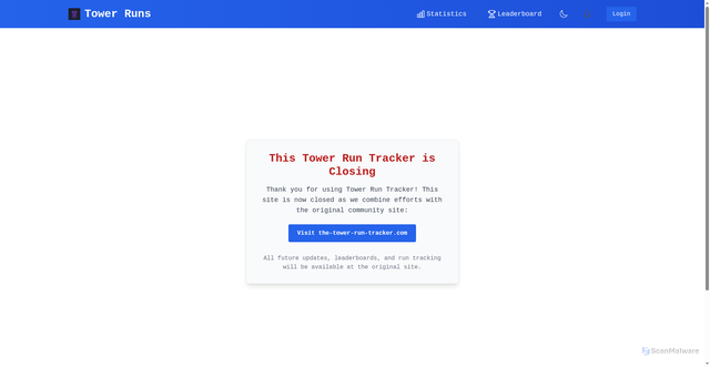 Security scan screenshot of https://www-tower-run-tracker.pages.dev/