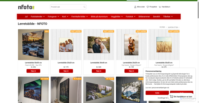 Security scan screenshot of https://nfoto.no/lerretsbilde/