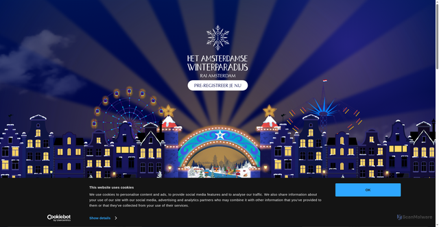Security scan screenshot of https://www.hetamsterdamsewinterparadijs.nl