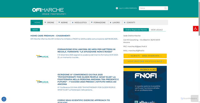 Security scan screenshot of https://www.fnofi.it/ofi-marche/