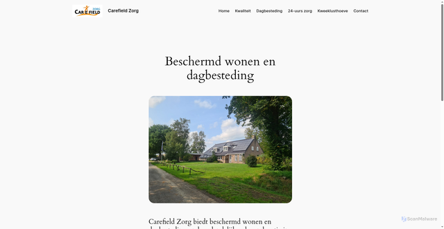 Security scan screenshot of https://carefield-zorg.nl