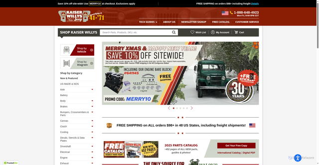 Security scan screenshot of https://kaiserwillys.com