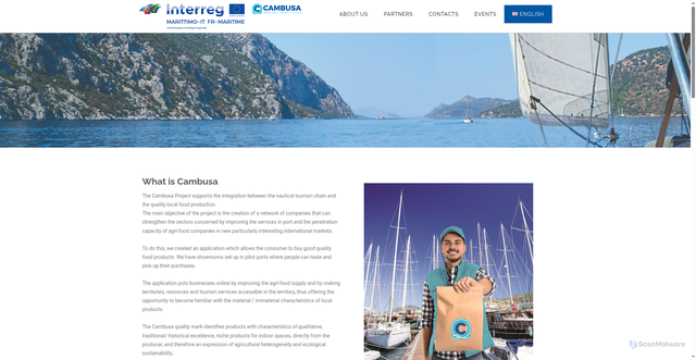 Security scan screenshot of https://cambusa.eu