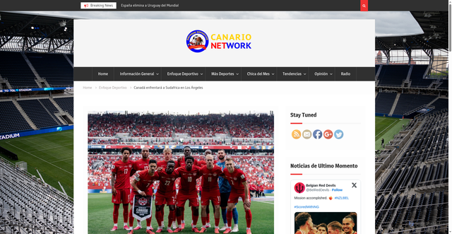 Security scan screenshot of https://www.canarionetwork.com/canada-enfrentara-a-sudafrica-en-los-angeles/