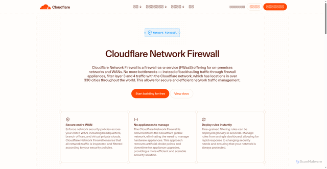 Security scan screenshot of https://cloudflare-dev-platform.pages.dev/product/network-firewall