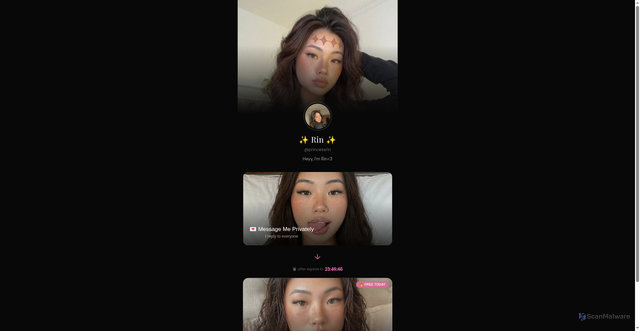 Security scan screenshot of http://princesssrin.pages.dev/
