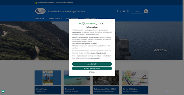Security scan screenshot of https://www.islepark.it/