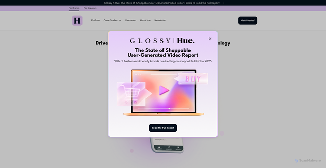 Security scan screenshot of https://poweredbyhue.app