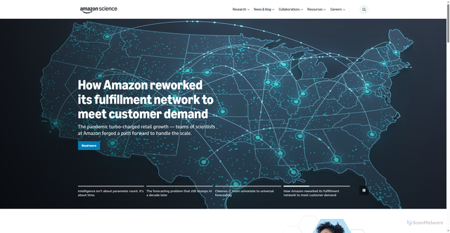 Security scan screenshot of https://amazon.science