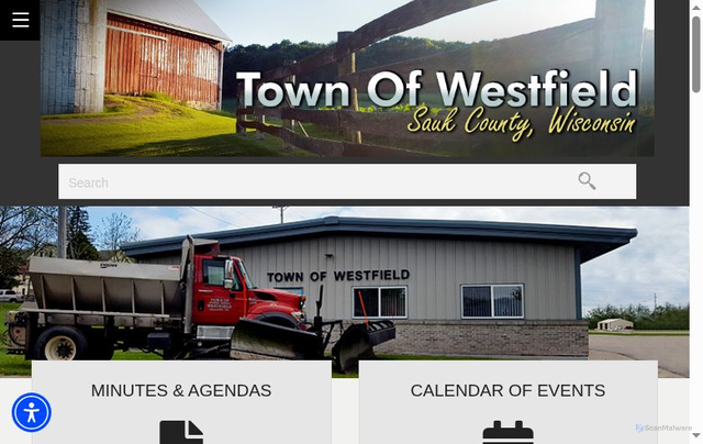 Security scan screenshot of https://townofwestfieldsaukwi.gov/