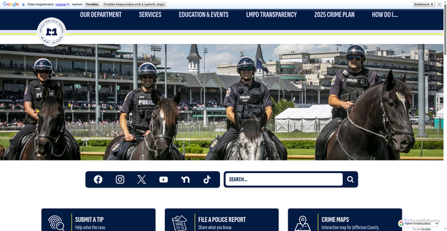 Security scan screenshot of https://lmpd.gov/