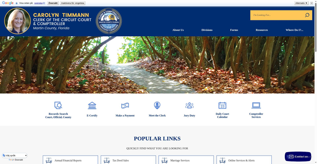 Security scan screenshot of https://martinclerk.com