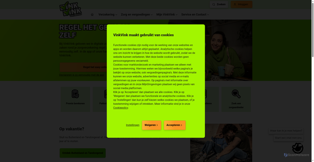 Security scan screenshot of https://www.vinkvink.nl