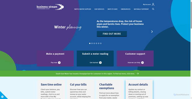 Security scan screenshot of https://www.business-stream.co.uk