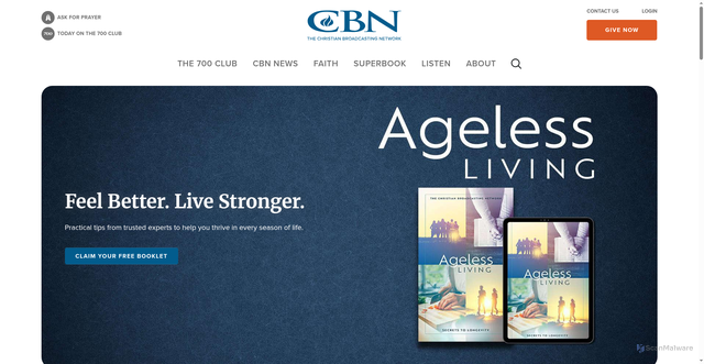 Security scan screenshot of https://www1.cbn.com