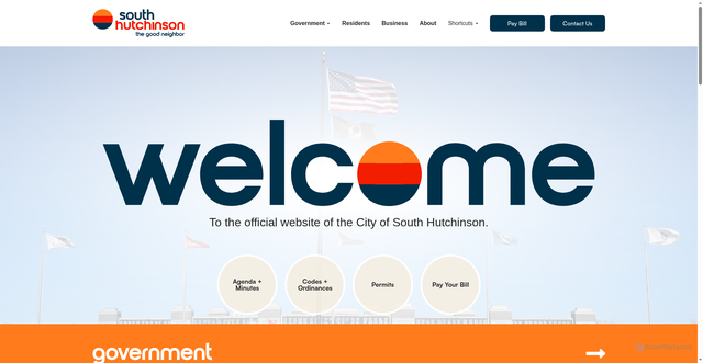 Security scan screenshot of https://southhutchinson.gov/