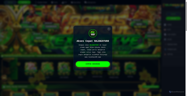 Security scan screenshot of https://kayu.club/$%7BlistGameSlot.%7D