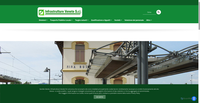 Security scan screenshot of https://www.infrastrutturevenete.it