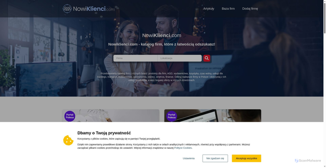 Security scan screenshot of https://nowiklienci.com