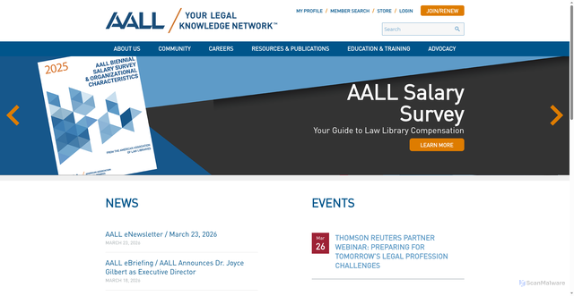 Security scan screenshot of https://aallnet.org