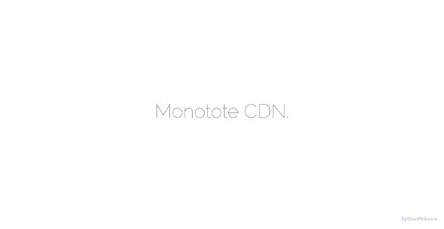 Security scan screenshot of https://cdn.monotote.com