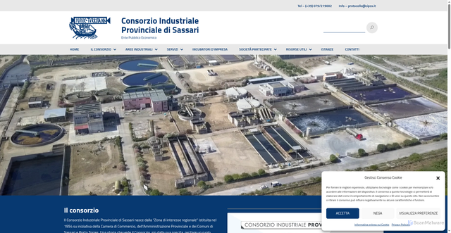 Security scan screenshot of https://www.cipsassari.it/