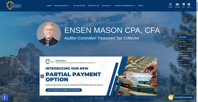 Security scan screenshot of https://sbcountyatc.gov