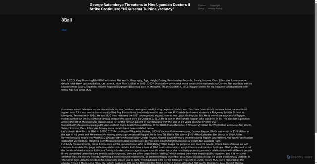 Security scan screenshot of https://ddkeywestsitus-dp1vpfd0zlb9.edgeone.app/8ball.html