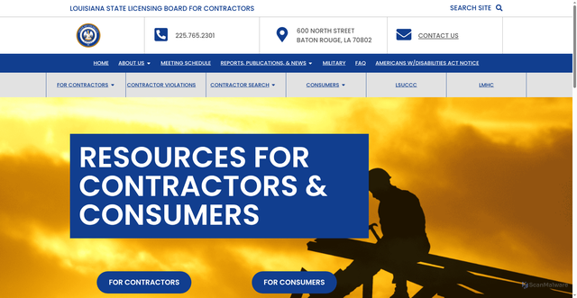 Security scan screenshot of https://lslbc.gov/