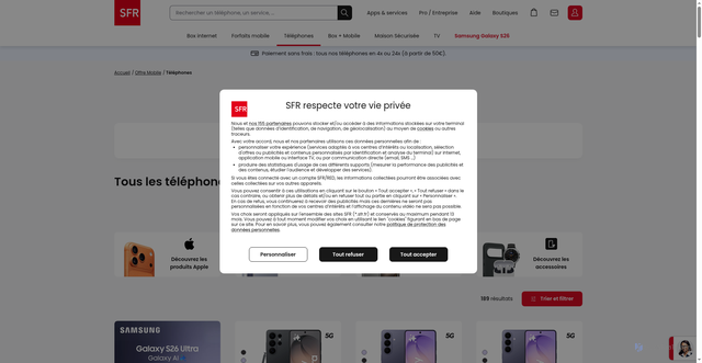 Security scan screenshot of https://meilleur-mobile.com