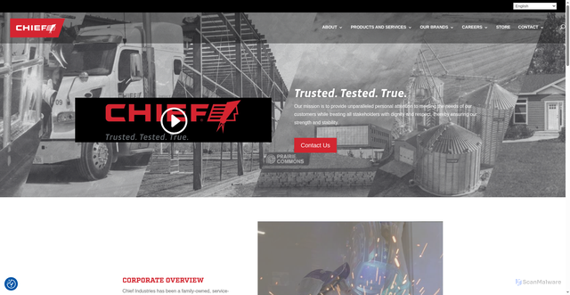 Security scan screenshot of https://chiefind.com/